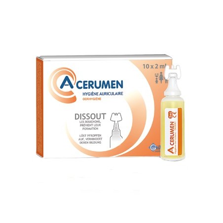 Hygiène auriculaire - anti cerumen - 10*2ml